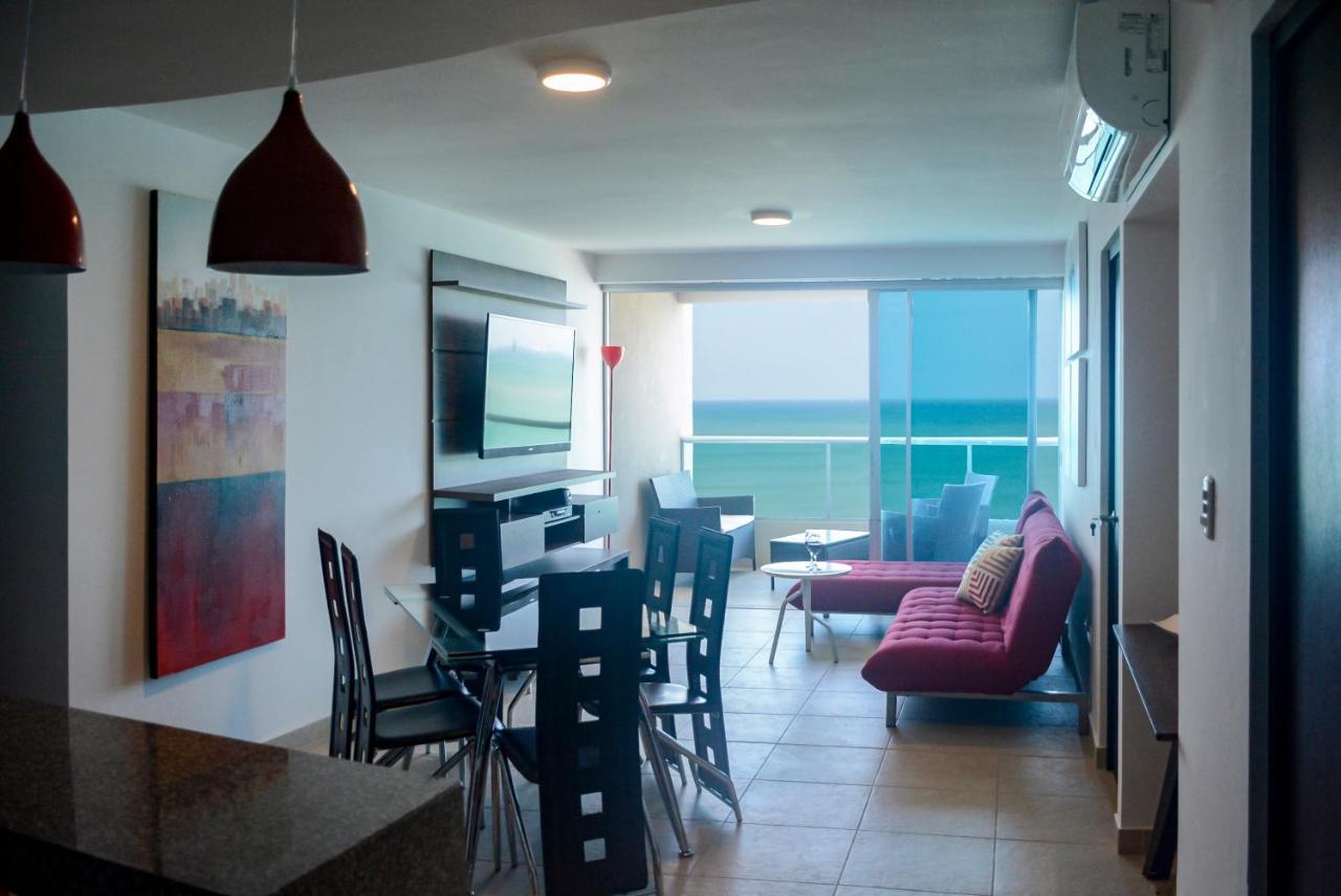 살리나스 Lindo Departamento Al Pie De Playa Edificio Torre Oceanica 아파트 외부 사진