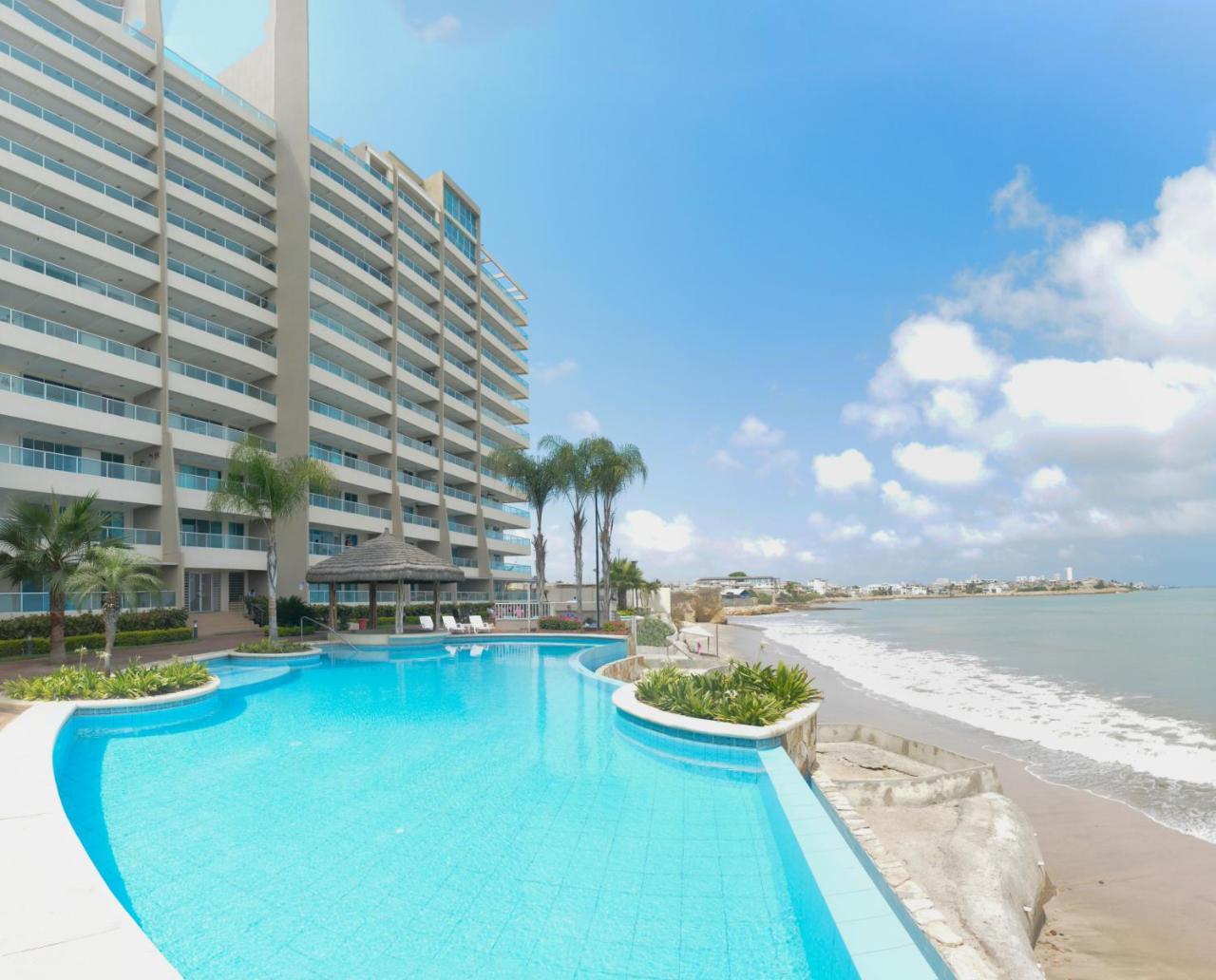 살리나스 Lindo Departamento Al Pie De Playa Edificio Torre Oceanica 아파트 외부 사진