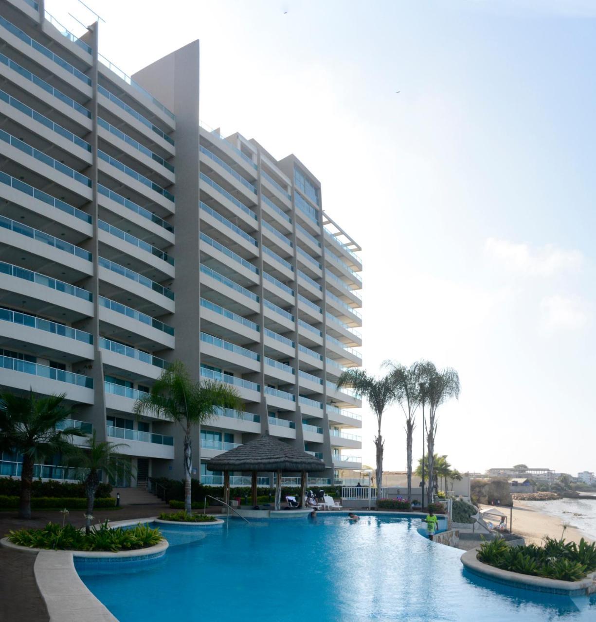 살리나스 Lindo Departamento Al Pie De Playa Edificio Torre Oceanica 아파트 외부 사진
